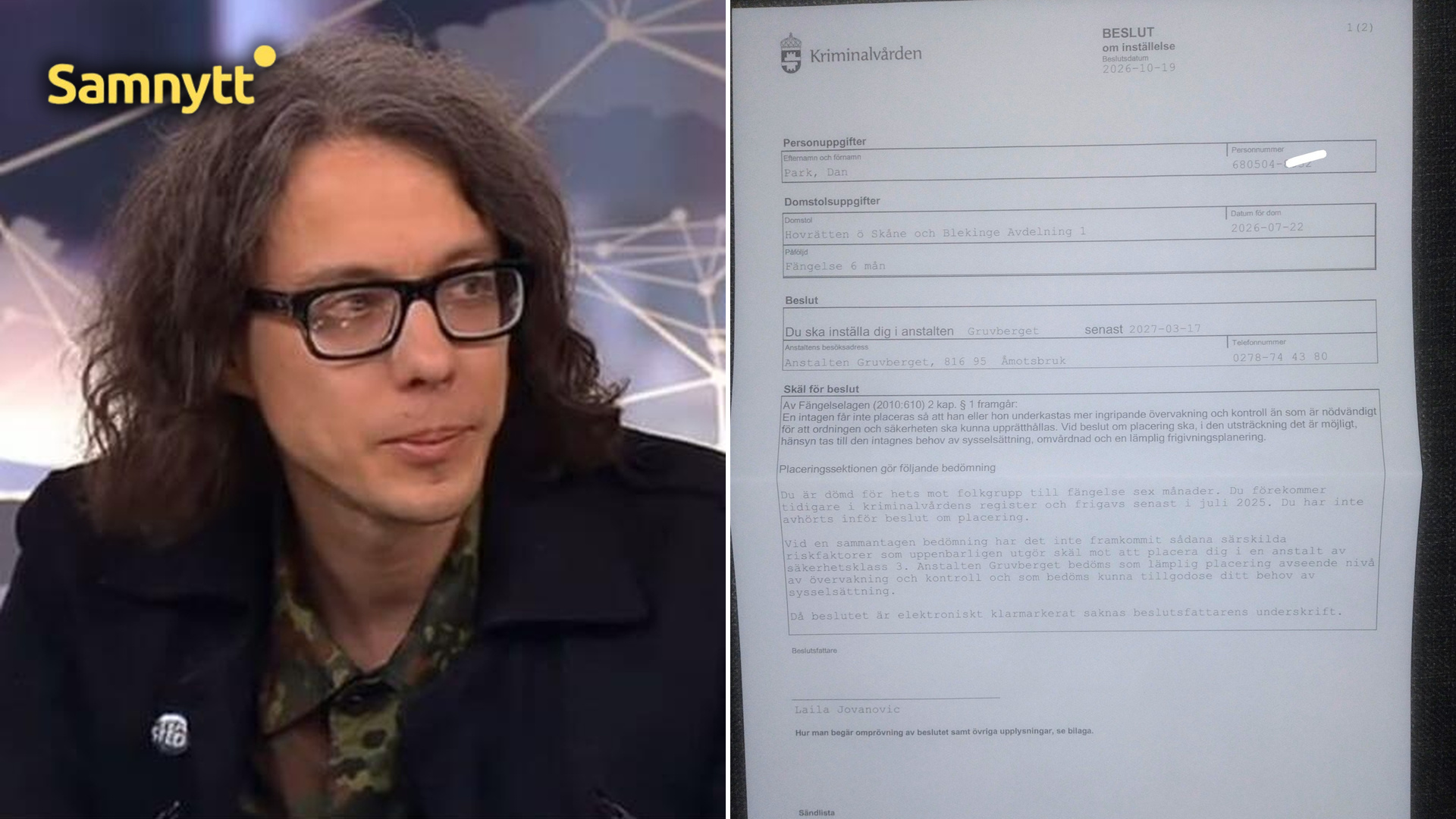 Swedish Artist Jailed for Islam Posts - "They Can Come and Get Me"