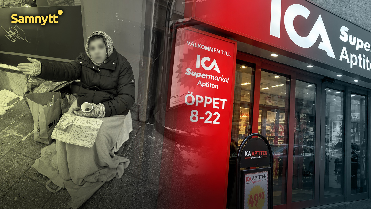 Same Beggars at Stockholm Store for a Decade - Swedish Homeless Removed